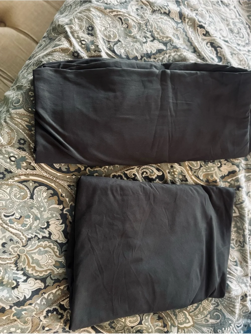 TWIN XL or SPLIT KING Charcoal Grey Fitted Sheet Elastic Corner Bedding